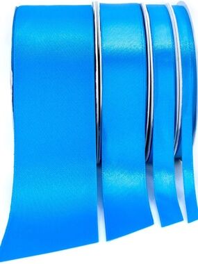 NEW - Blue Satin Ribbon,  2" Wide x 50 Yards